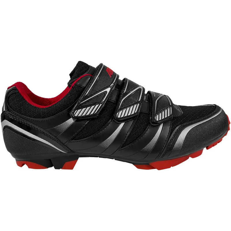 Sapatilha De Clip Mtb 3 Velcros - Argon 1428 Preto/vermelho