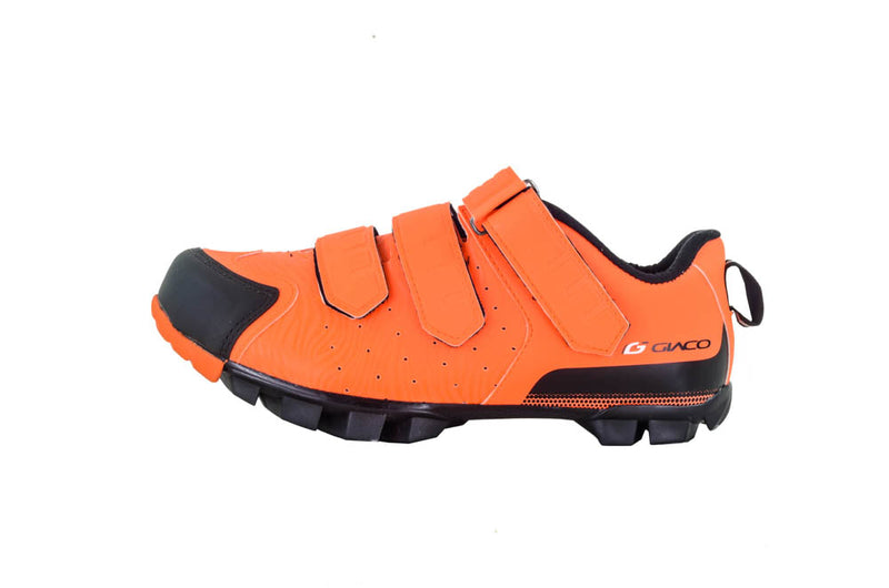 Sapatilha De Clip MTB - Giaco Com 3 Velcros - Laranja
