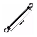 Barra / Travessa de Guidão Bike / Moto 190mm Alumínio Preta