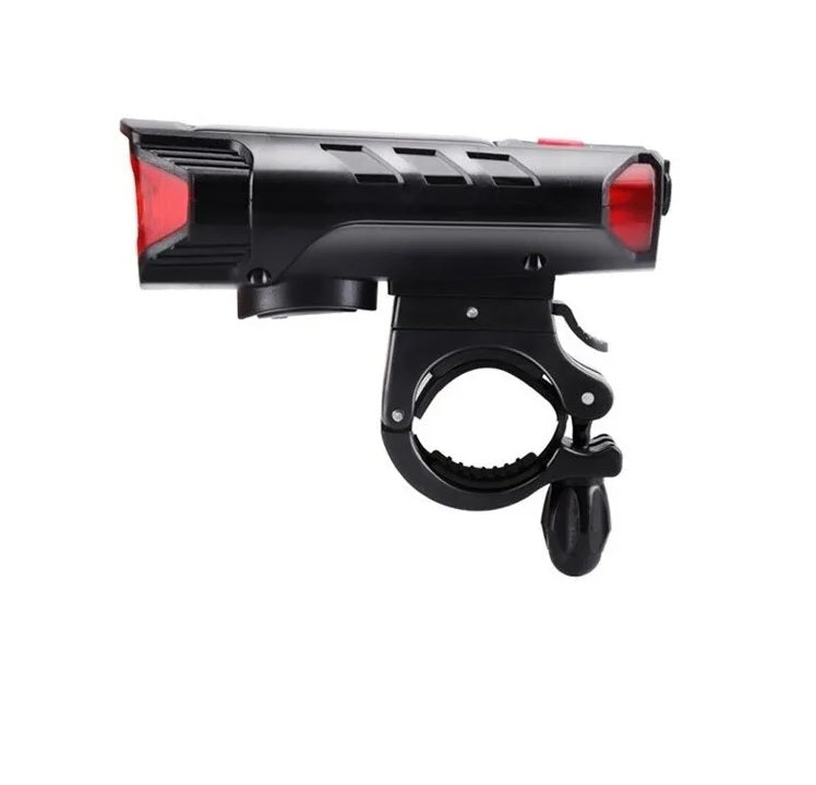 Farol/Lanterna Com Buzina Carrega por Luz Solar e USB