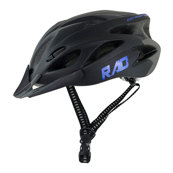 Capacete Adulto Inmold RAD7 New - Preto/Azul