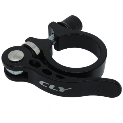Abraçadeira de Selim Blocagem 34.9mm Alumínio - Cly (Preta)