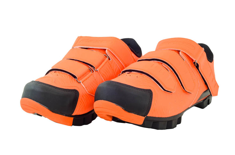 Sapatilha De Clip MTB - Giaco Com 3 Velcros - Laranja