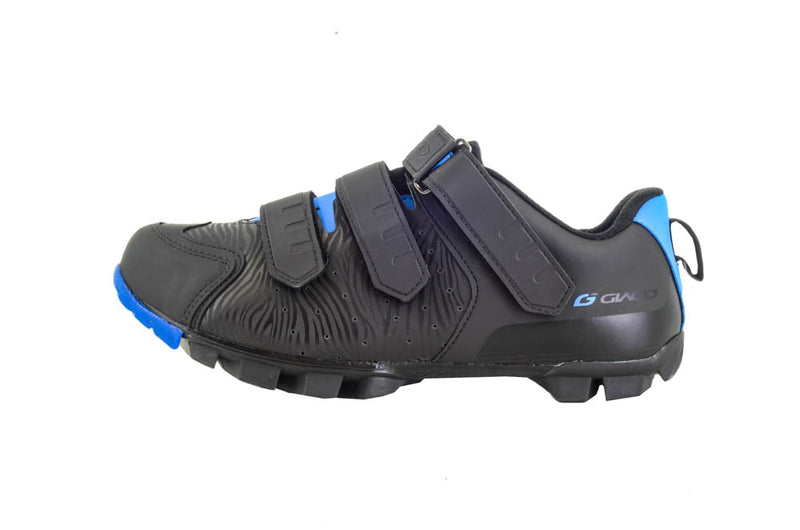 Sapatilha De Clip MTB - Giaco Com 3 Velcros - Azul