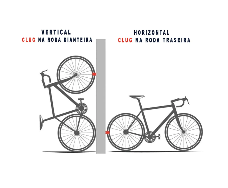 Suporte De Parede Para MTB Hornit Clug - 58-69mm