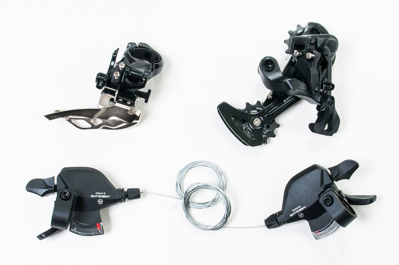 Kit Transmissão 18v Marchas Absolute Nero A5 2x9v Mtb Preto