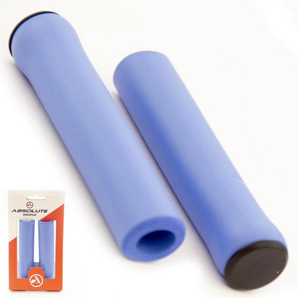 Manopla MTB - Absolute NBR1 Silicone (Azul)
