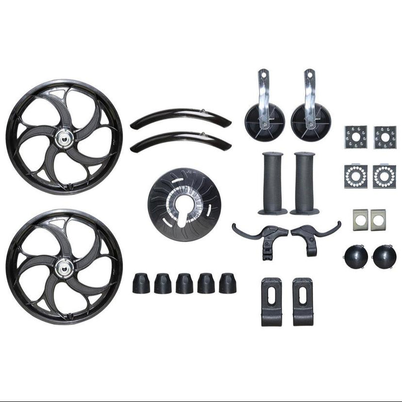 Kit Montagem Bicicleta Bike Infantil Aro 16 Rodinha Manopla