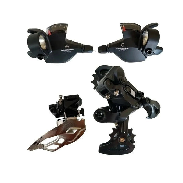 Kit Transmissão 18v Marchas Absolute Nero A5 2x9v Mtb Preto