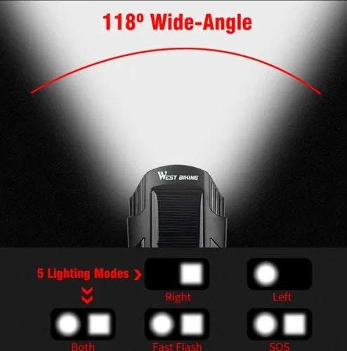 Farol/Lanterna Com Buzina Carrega por Luz Solar e USB